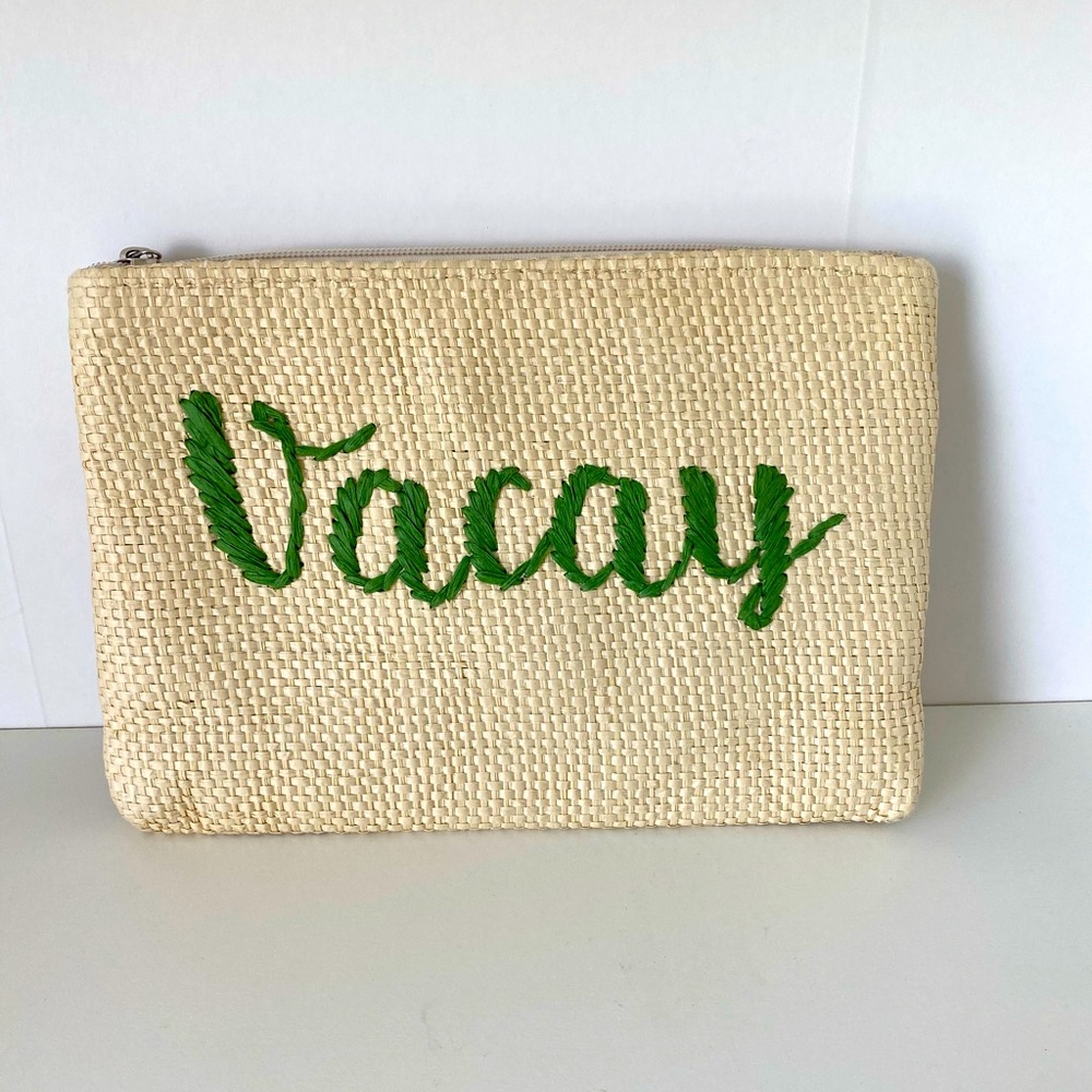 South Beach “Vaca” Beach Straw Clutch
